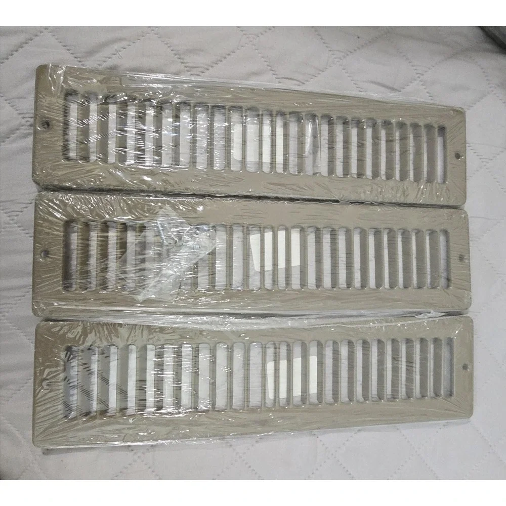 NOS Hart Cooley 420 Series Floor Registers 12 x 2 Gray Steel HVAC Vent Covers‎